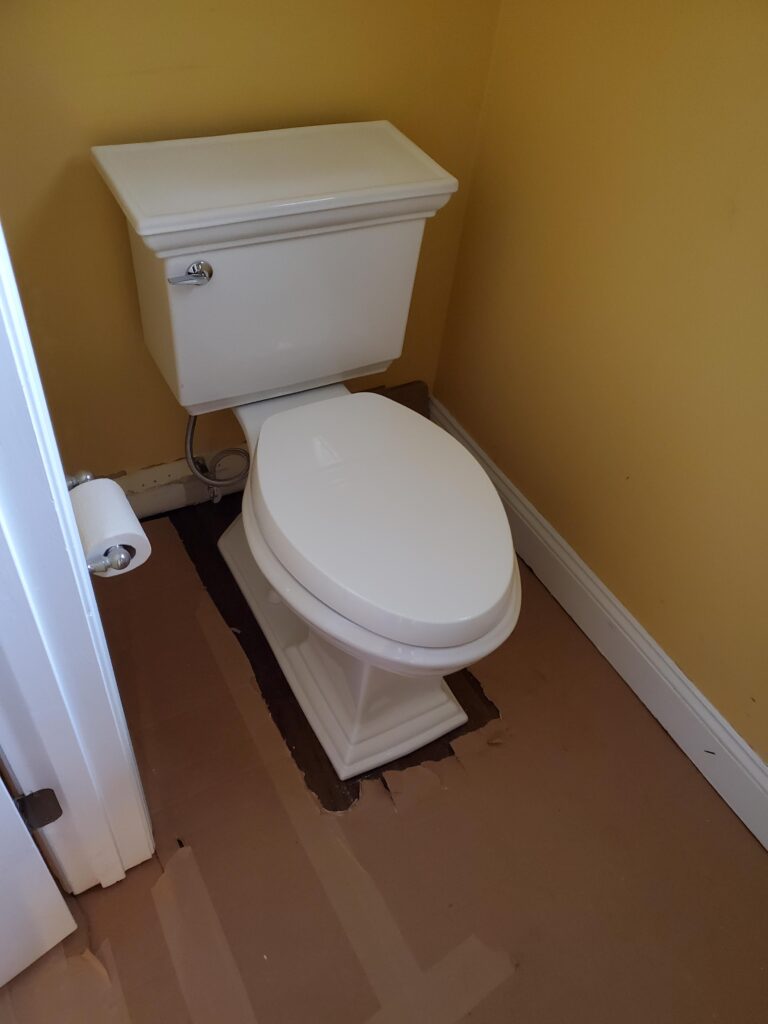 Anderson Township remodel - During - Toilet