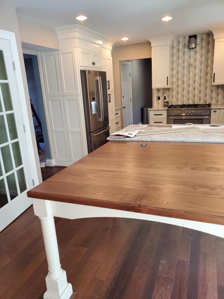 Anderson Township remodel - During - Built in table