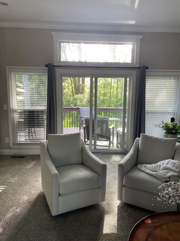 Loveland sunroom addition - Before inside