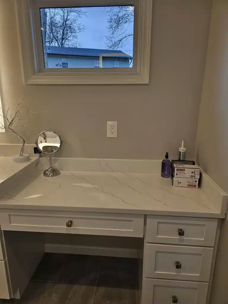 Aging in place home addition - roll under vanity