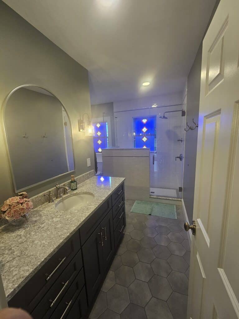 Hyde Park bathroom remodeling - Master bathroom and shower