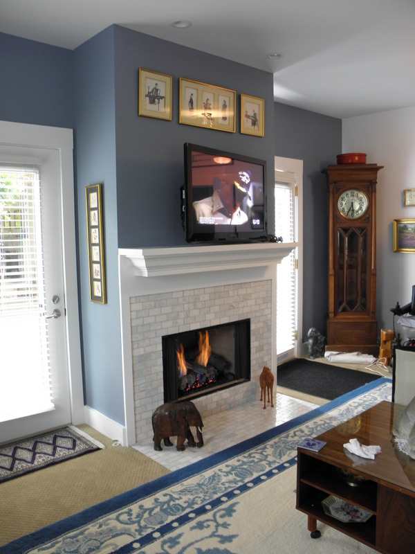 Home addition - fireplace