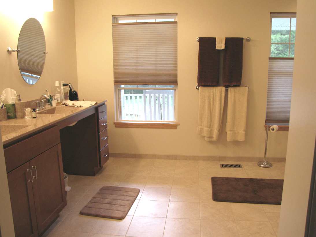 Wheelchair accessible shower