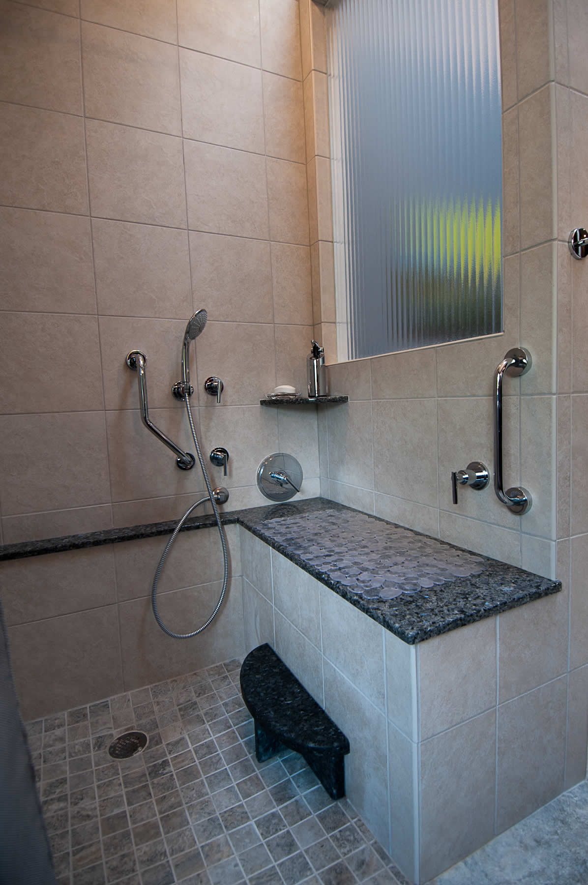 Shower after Homes for Life remodel