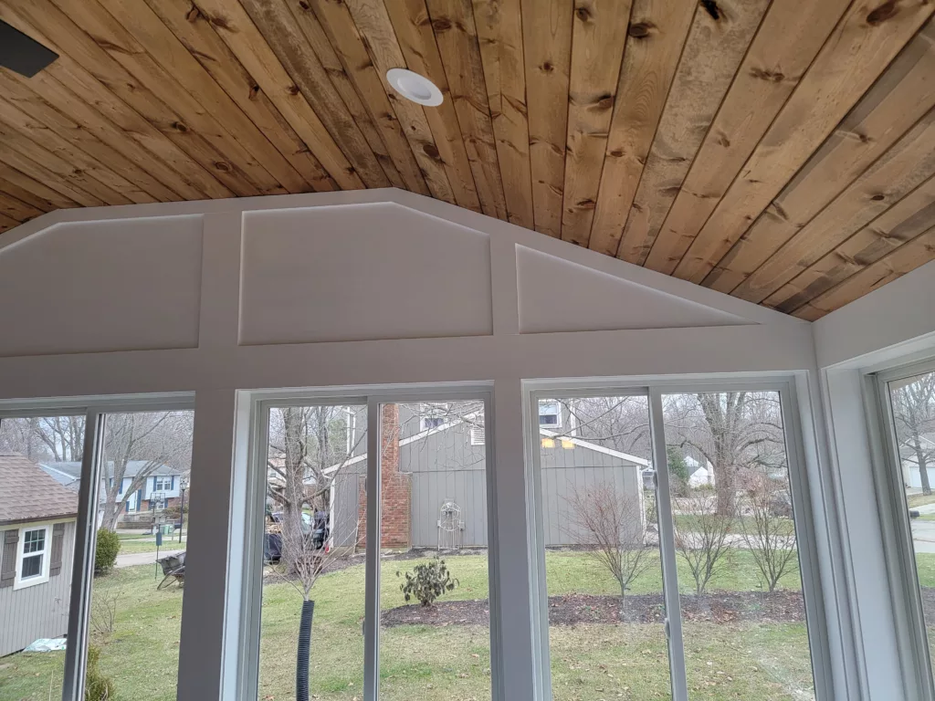 Maineville OH sunroom addition - Ceiling