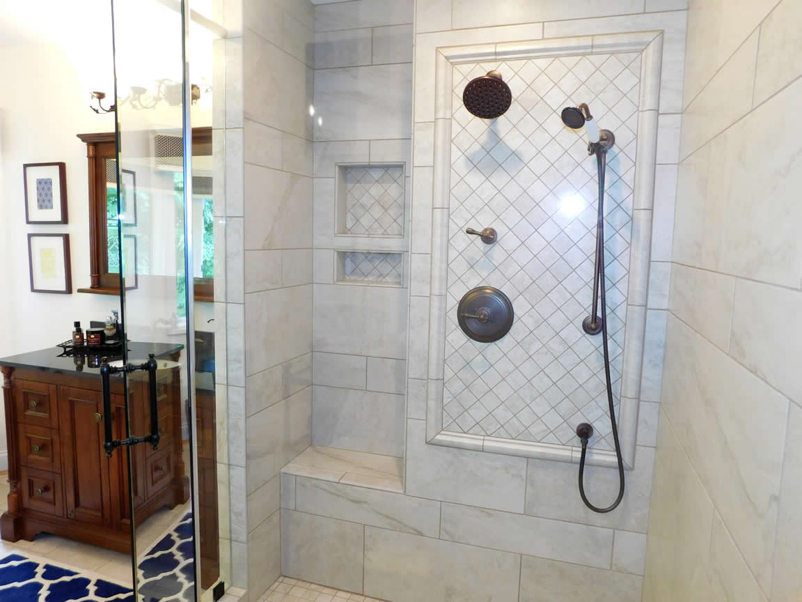 Shower - Maineville bathroom remodel
